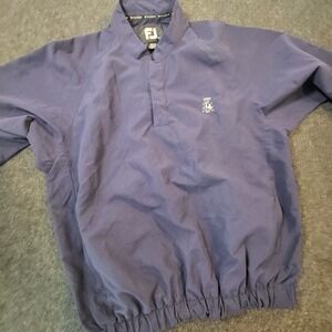 FootJoy Jacket Windbreaker Pullover Mid Sleeve Blue Men's Small Logo